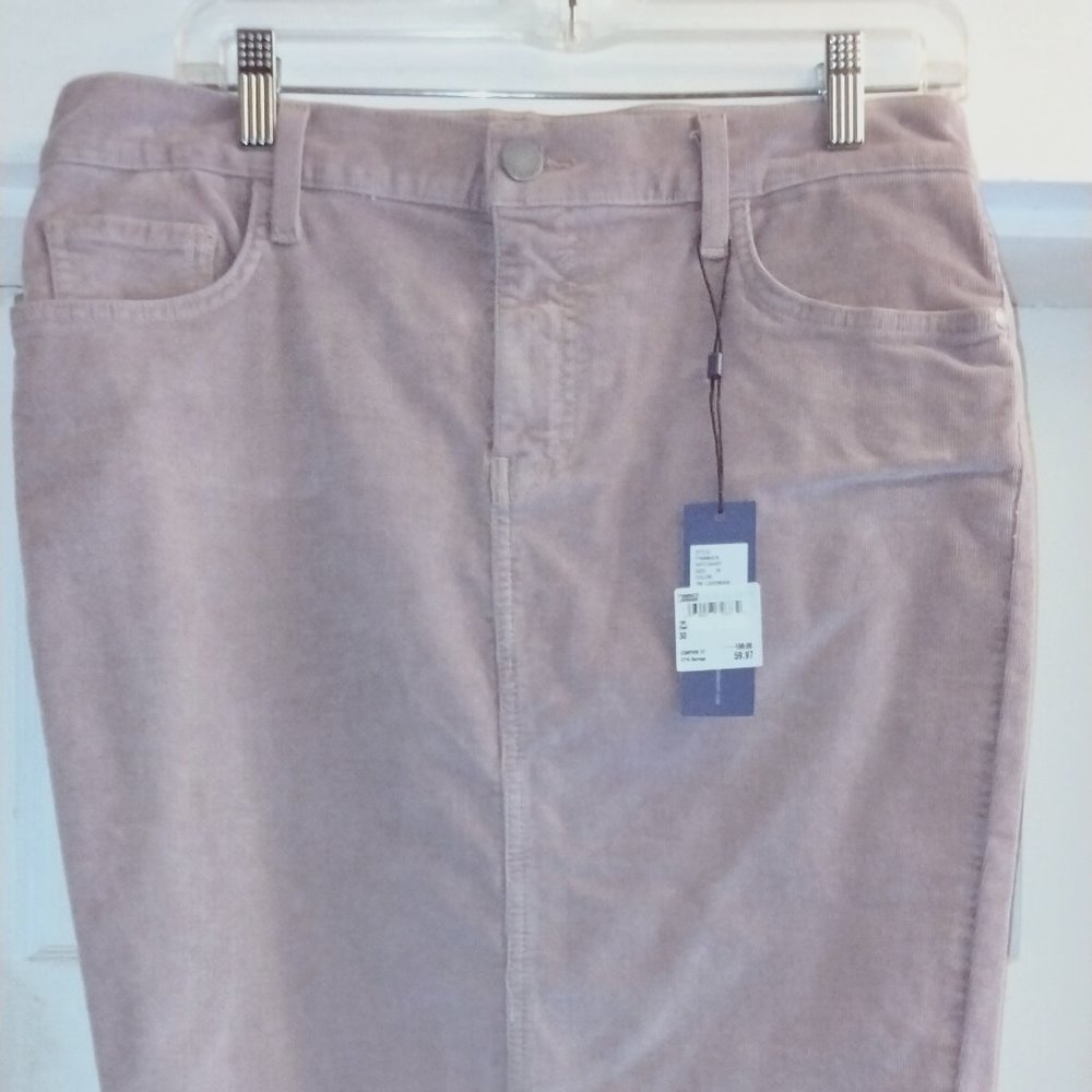 NWT  for SPRING !! Rebecca Minkoff Corduroy pencil Skirt pale pink/lavender  30